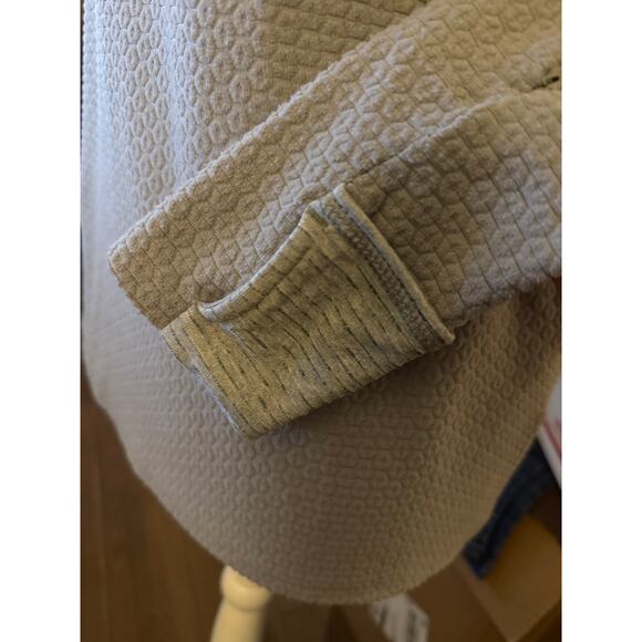 Nike Therma-Fit Quarter-Zip Pullover, Light Gray, Size Small, Women's - Picture 6 of 8